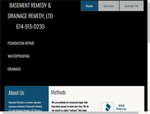 Tablet Screenshot of basementremedy.com